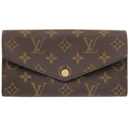 LOUIS VUITTON Long Wallet Purse M60531 Monogram canvas Brown Monogram Portefeuille Sarah unisex(Unisex) Used Authentic