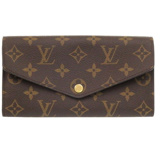 LOUIS VUITTON Long Wallet Purse M60531 Monogram canvas Brown Monogram Portefeuille Sarah unisex(Unisex) Used Authentic