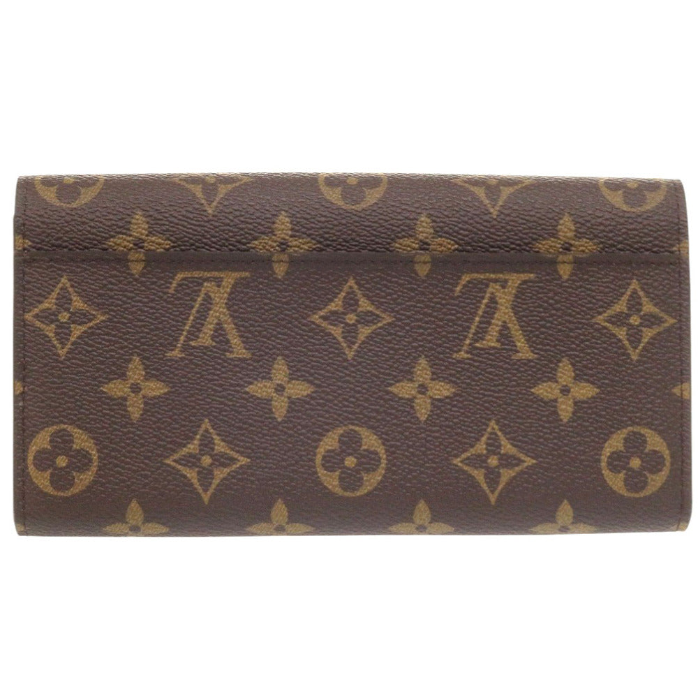LOUIS VUITTON Long Wallet Purse M60531 Monogram canvas Brown Monogram Portefeuille Sarah unisex(Unisex) Used Authentic