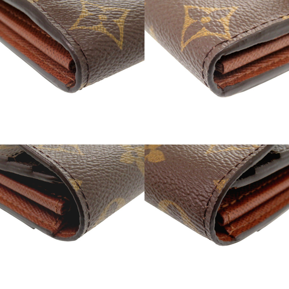 LOUIS VUITTON Long Wallet Purse M60531 Monogram canvas Brown Monogram Portefeuille Sarah unisex(Unisex) Used Authentic
