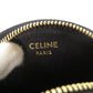 CELINE Coin case U-SD-5202 leather Brown Triomphe Women Used Authentic