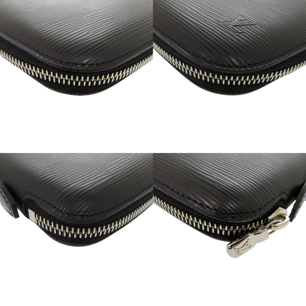 LOUIS VUITTON Long Wallet Purse M63042 Epi Leather Noir Organizer Atoll mens Used Authentic