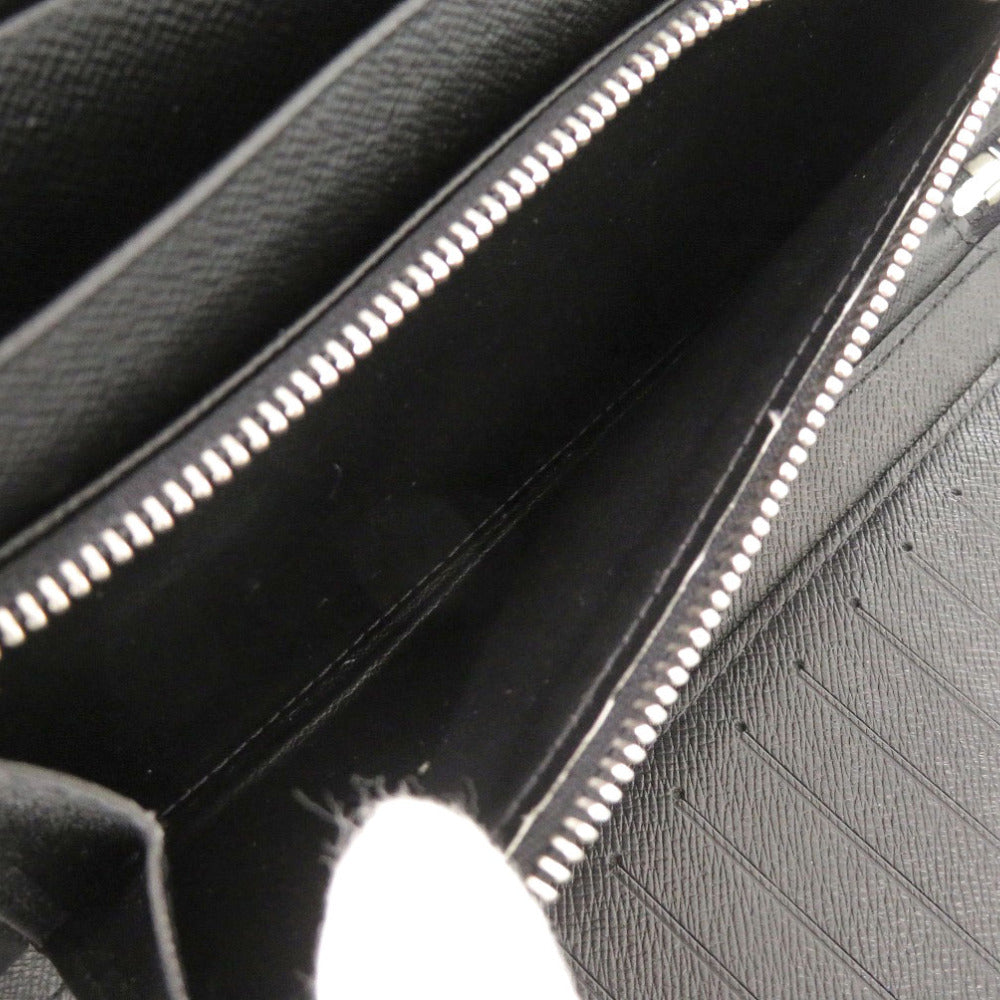 LOUIS VUITTON Long Wallet Purse M63042 Epi Leather Noir Organizer Atoll mens Used Authentic