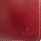 GUCCI Bifold Wallet 790036 GG canvas, leather Bordeaux L-shaped zipper compact wallet Women Used Authentic