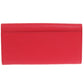 BURBERRY Bifold Wallet leather Red Women Used Authentic