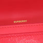 BURBERRY Bifold Wallet leather Red Women Used Authentic