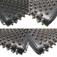 Christian Louboutin Long Wallet Purse 1165044 leather black Zip Around studs Panettone unisex(Unisex) Used Authentic