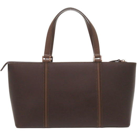 BURBERRY Handbag leather Brown Nova Check Women Used Authentic