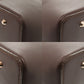 BURBERRY Handbag leather Brown Nova Check Women Used Authentic