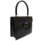 GUCCI Handbag leather black Old Gucci Turnlock Formal Bag Women Used Authentic