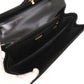 GUCCI Handbag leather black Old Gucci Turnlock Formal Bag Women Used Authentic