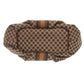 CELINE Handbag Canvas, Leather Brown one belt Macadam Women Used Authentic
