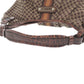 CELINE Handbag Canvas, Leather Brown one belt Macadam Women Used Authentic