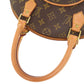 LOUIS VUITTON Handbag M51127 Monogram canvas Brown Monogram EllipsePM Women Used Authentic