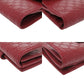 GUCCI Bifold Wallet 464916 leather Red Micro Guccisima Women Used Authentic