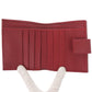 GUCCI Bifold Wallet 464916 leather Red Micro Guccisima Women Used Authentic