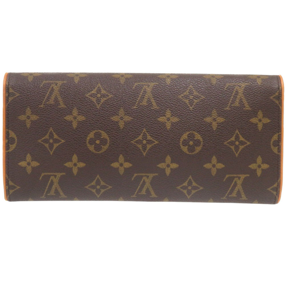 LOUIS VUITTON Shoulder Bag M51852 Monogram canvas Brown Monogram Pochette Twin GM Women Used Authentic