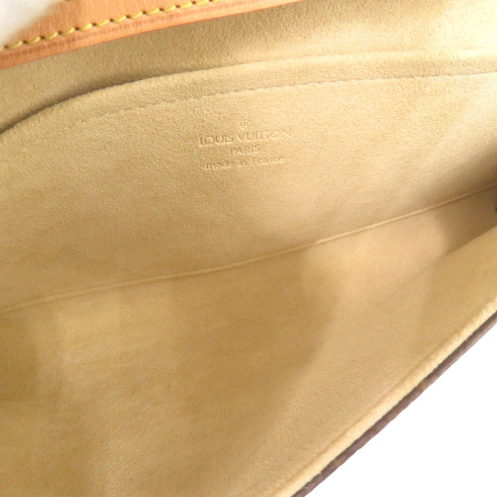 LOUIS VUITTON Shoulder Bag M51852 Monogram canvas Brown Monogram Pochette Twin GM Women Used Authentic