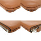 LOEWE Clutch bag leather Brown Cross line Women Used Authentic