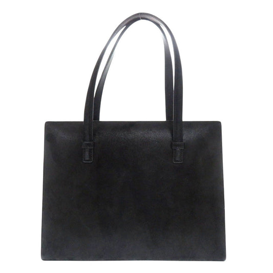 LOEWE Handbag Suede, Leather black vintage anagram Women Used Authentic