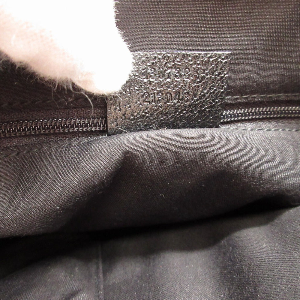 GUCCI Shoulder Bag 130738 GG canvas, leather black Abbey