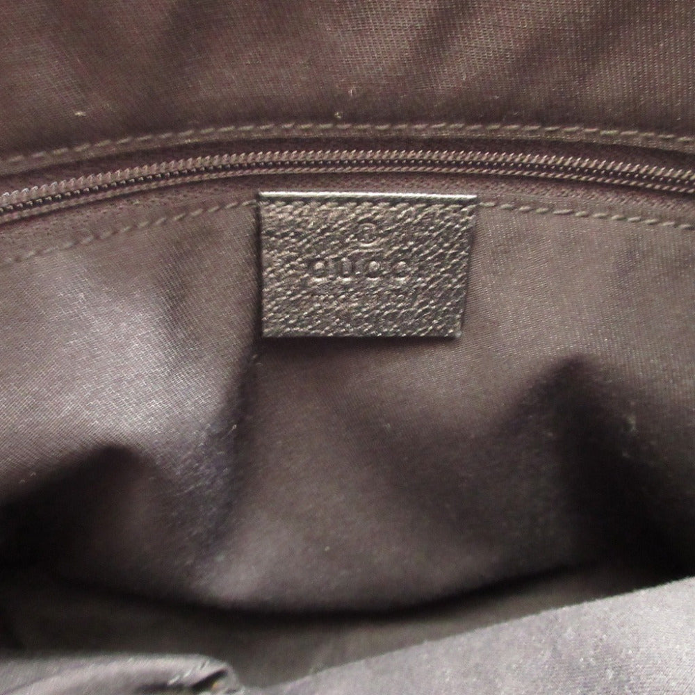 GUCCI Shoulder Bag 130738 GG canvas, leather black Abbey