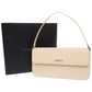 BURBERRY Handbag leather beige With logo Women Used Authentic