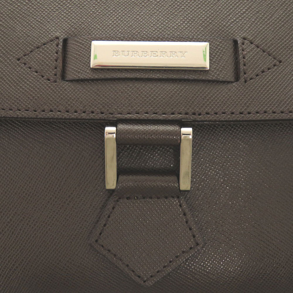BURBERRY Handbag 20230824 leather Brown Vintage logo Women Used Authentic
