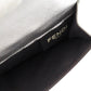 FENDI Tri-fold wallet 8M0395 leather Silver Baguette Micro FF Logo Women Used Authentic