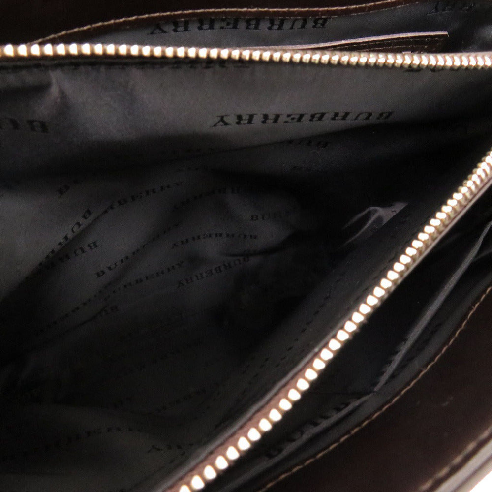 BURBERRY Handbag Canvas, Leather beige Nova Check Women Used Authentic