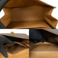 CELINE Handbag Leather, PVC Brown Macadam Blason Triomphe logo ring Metal Women Used Authentic