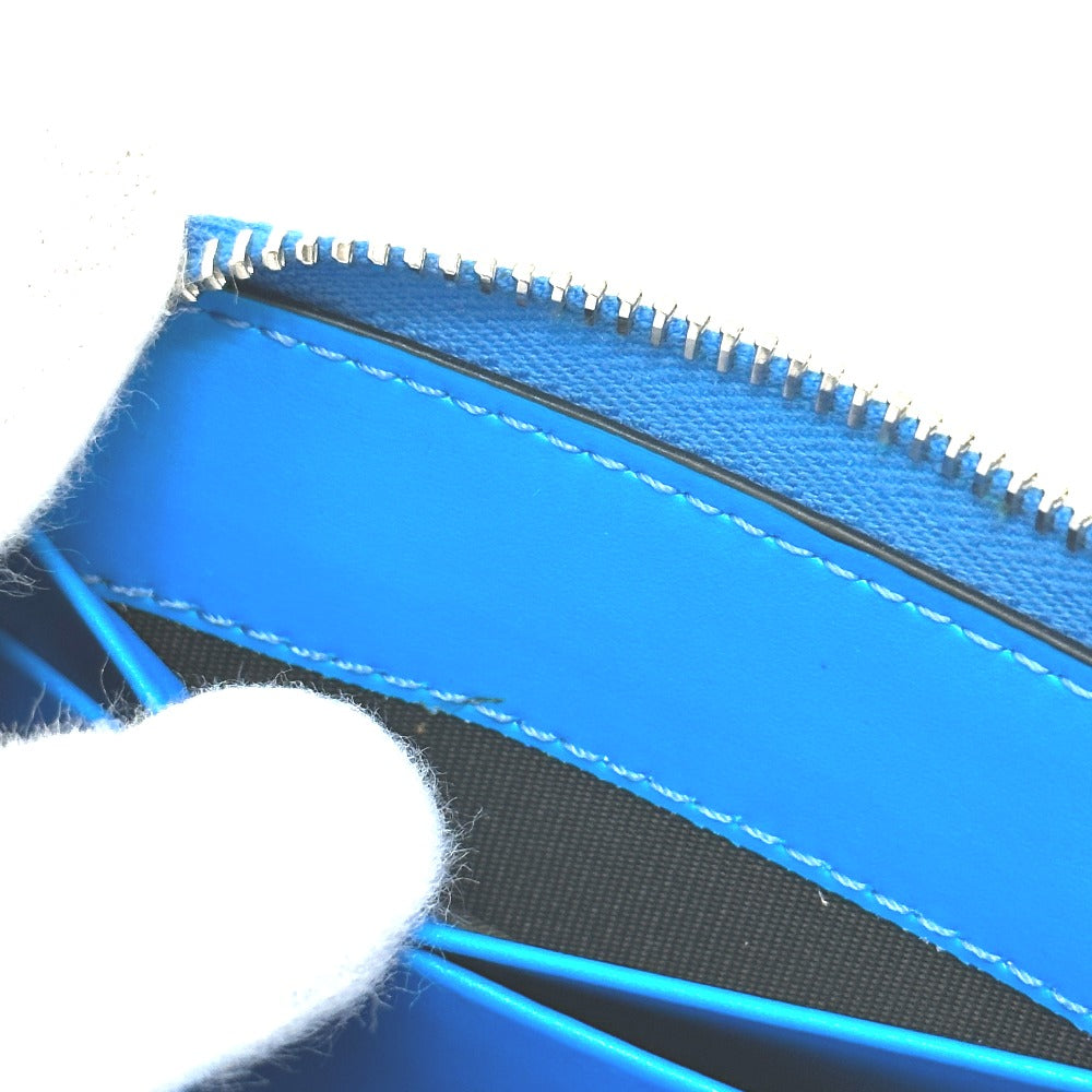 VALENTINO Folded wallet TY0P0R48CFW leather blue Fluo