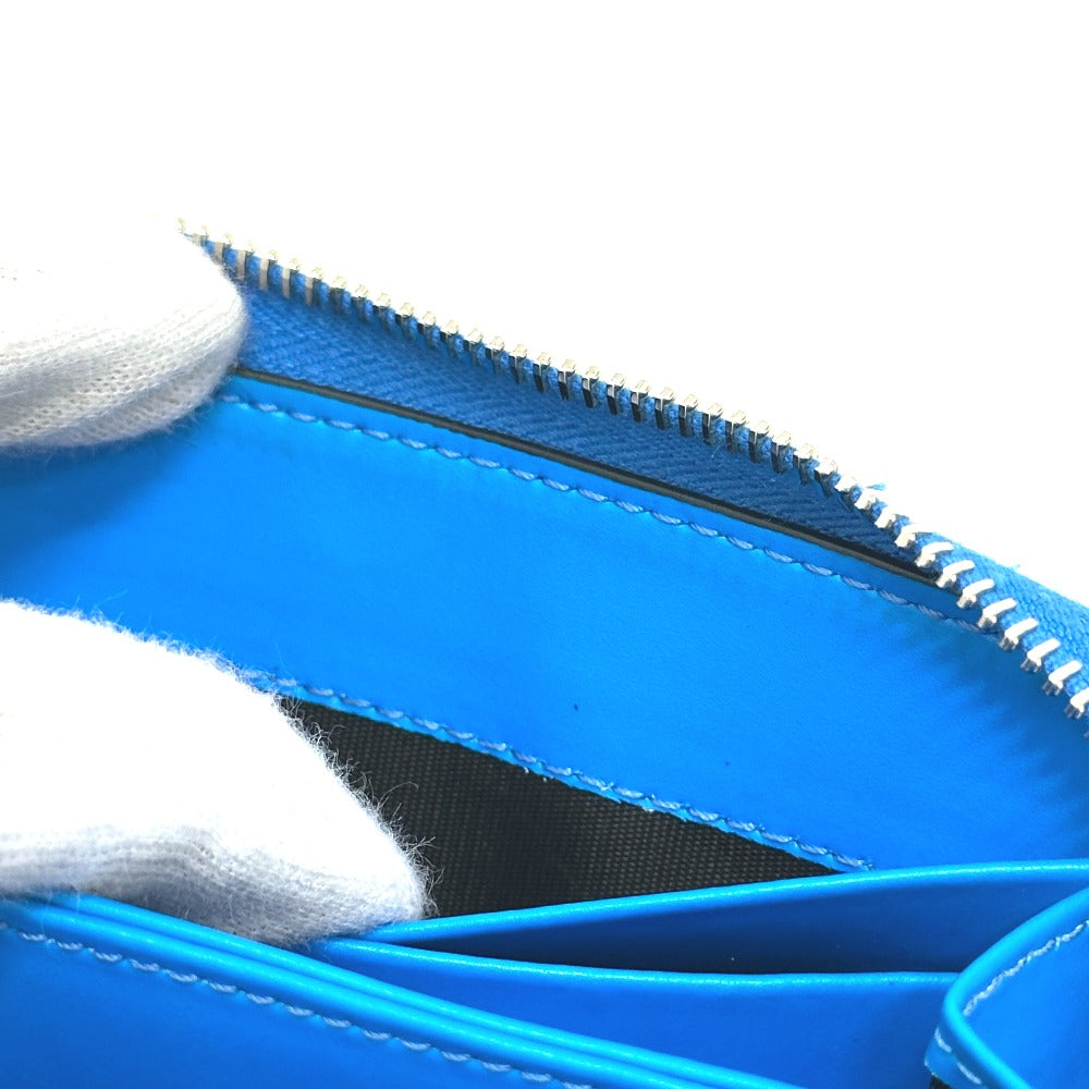 VALENTINO Folded wallet TY0P0R48CFW leather blue Fluo