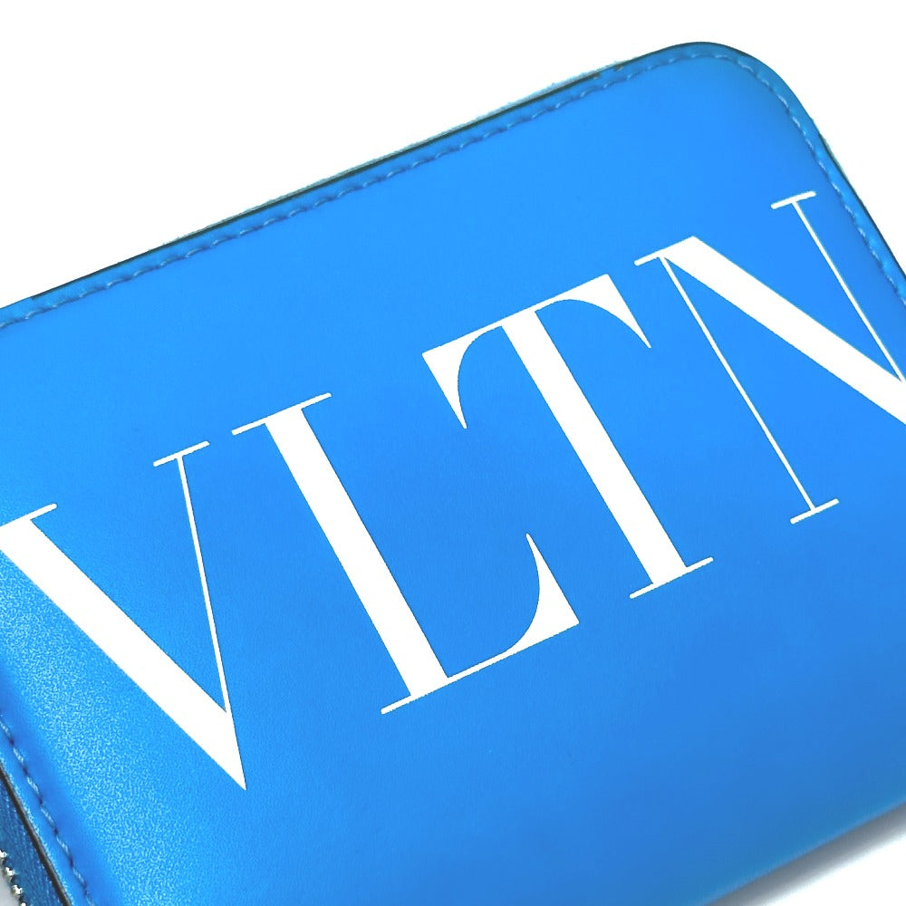 VALENTINO Folded wallet TY0P0R48CFW leather blue Fluo