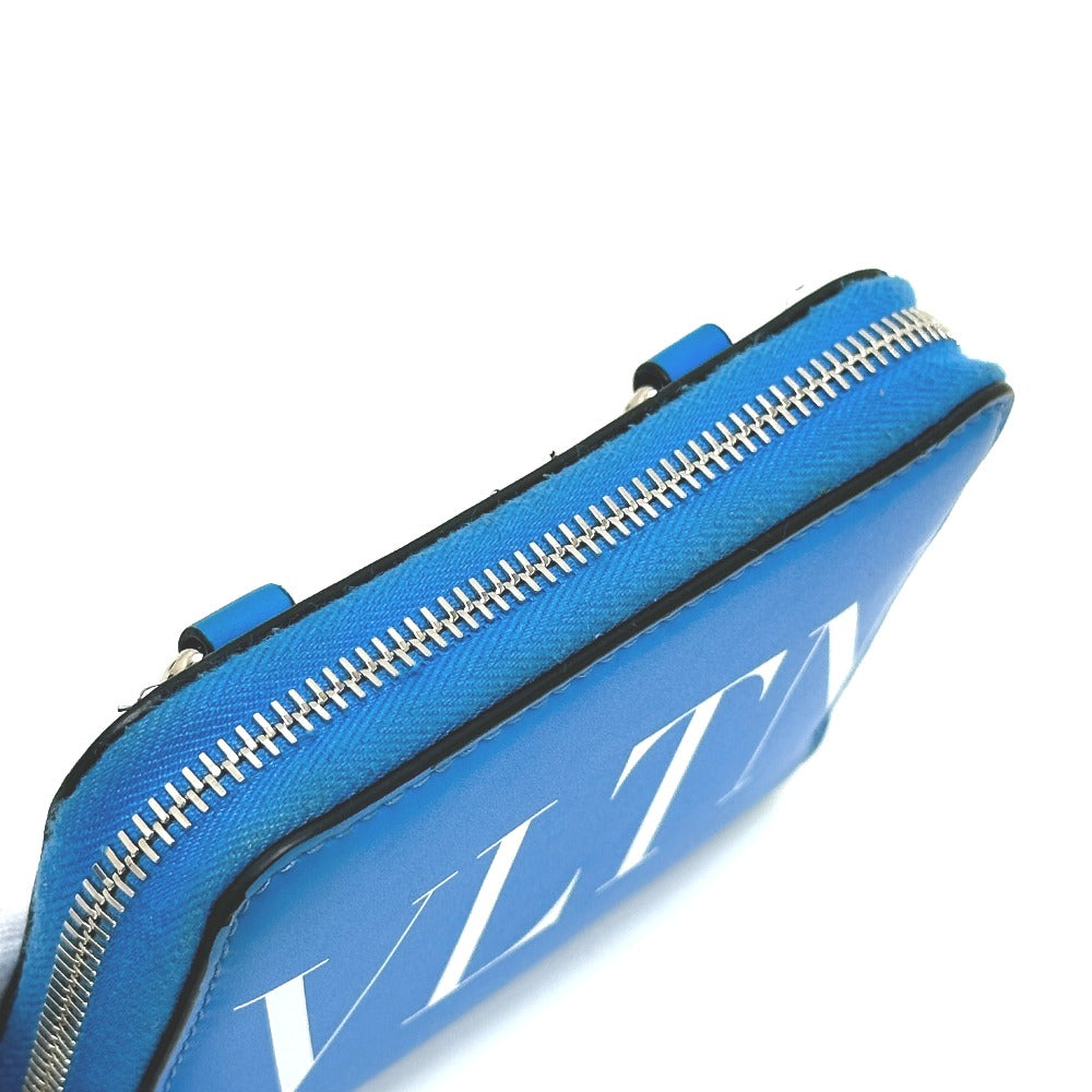 VALENTINO Folded wallet TY0P0R48CFW leather blue Fluo