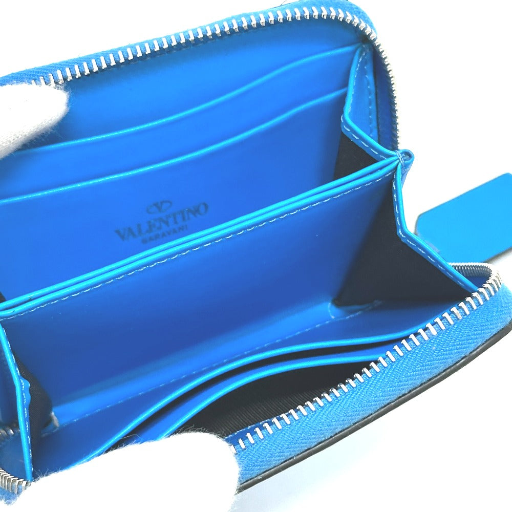 VALENTINO Folded wallet TY0P0R48CFW leather blue Fluo