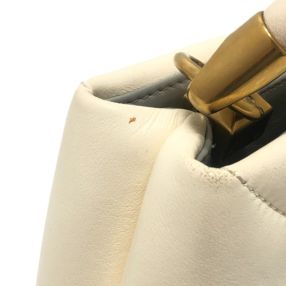 VALENTINO Handbag VW0B0197BSF leather white Rockstud Roman studs