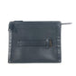 VALENTINO Clutch bag leather black Studs mens Used Authentic