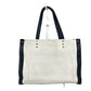 VALENTINO Tote Bag Canvas / leather white logo studs unisex(Unisex) Used Authentic