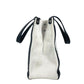 VALENTINO Tote Bag Canvas / leather white logo studs unisex(Unisex) Used Authentic