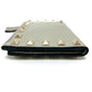 Valentino Folded wallet leather gray Rock studs