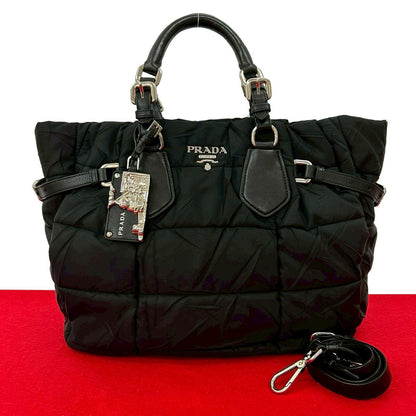 PRADA Shoulder Bag Nylon black