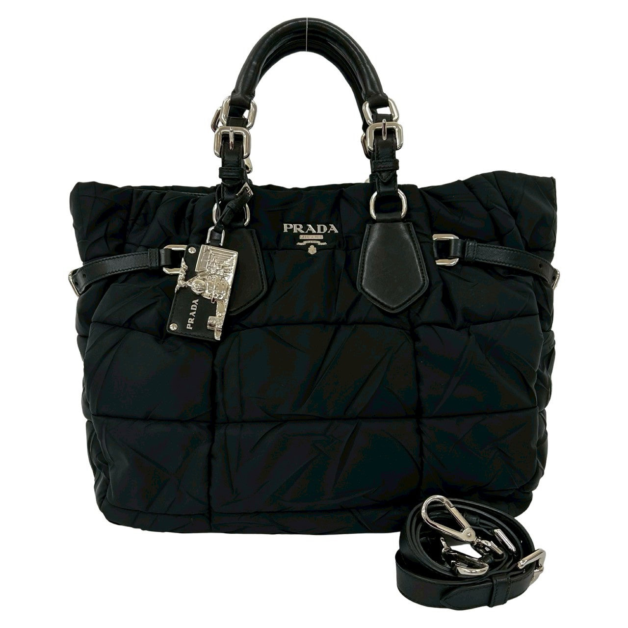 PRADA Shoulder Bag Nylon black