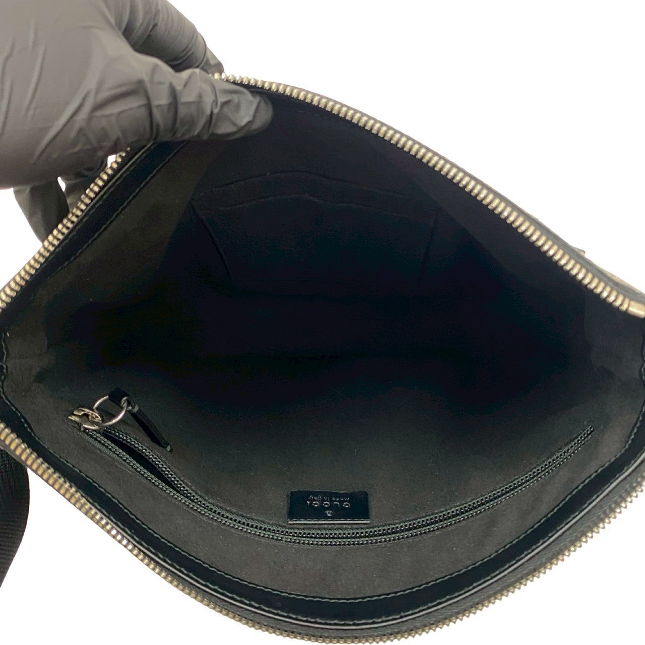 GUCCI Shoulder Bag PVC Brown GG Kaleido Web B messenger bag