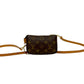 LOUIS VUITTON Shoulder Bag leather Brown Monogram Mini Pochette Accessoires