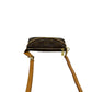 LOUIS VUITTON Shoulder Bag leather Brown Monogram Mini Pochette Accessoires