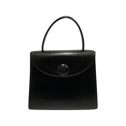 GIVENCHY Handbag leather black Women Used Authentic