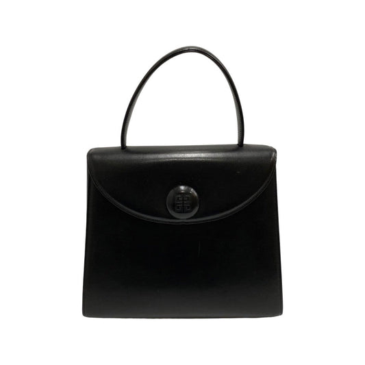 GIVENCHY Handbag leather black Women Used Authentic