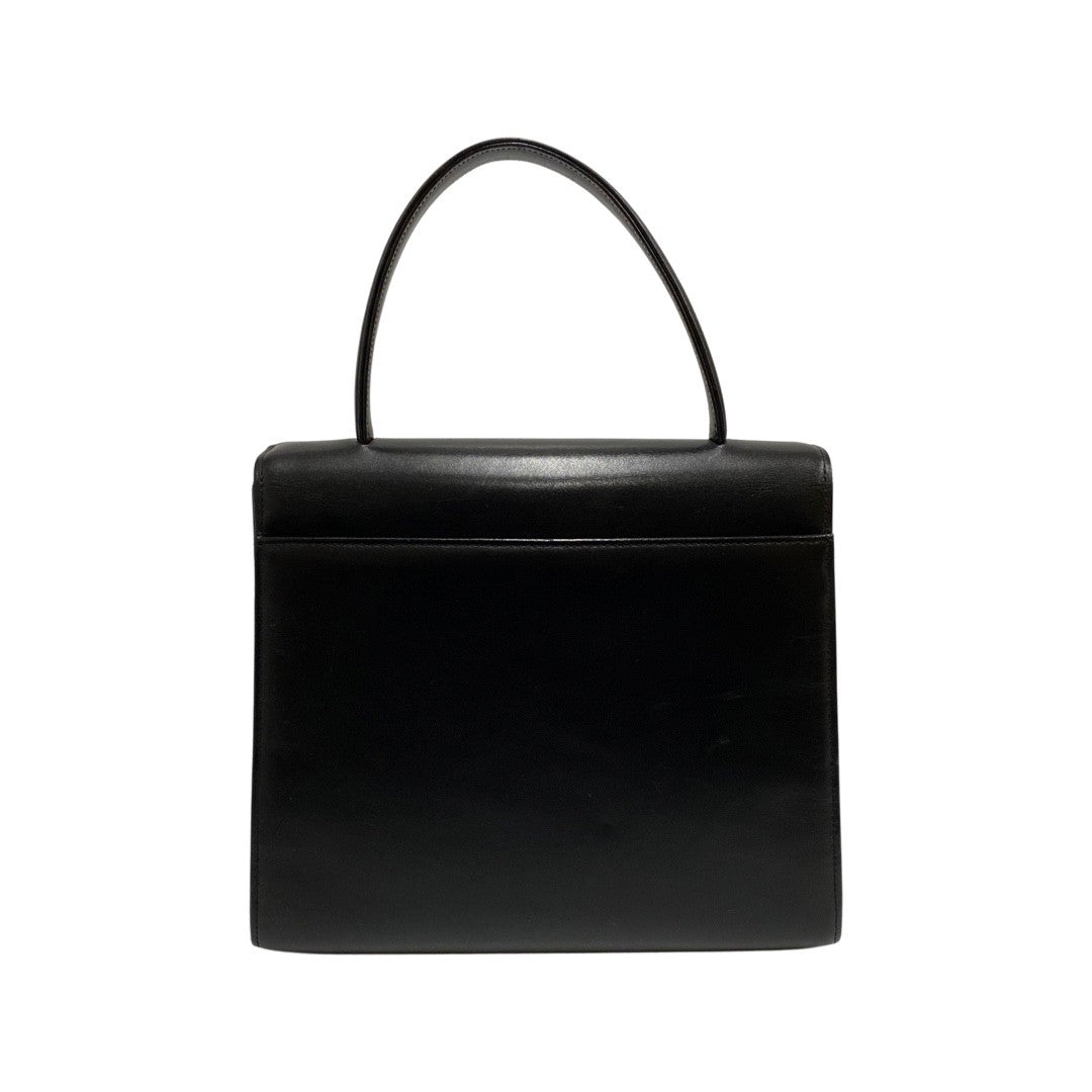 GIVENCHY Handbag leather black Women Used Authentic