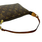 LOUIS VUITTON Handbag leather Brown Monogram Pochette Accessoires